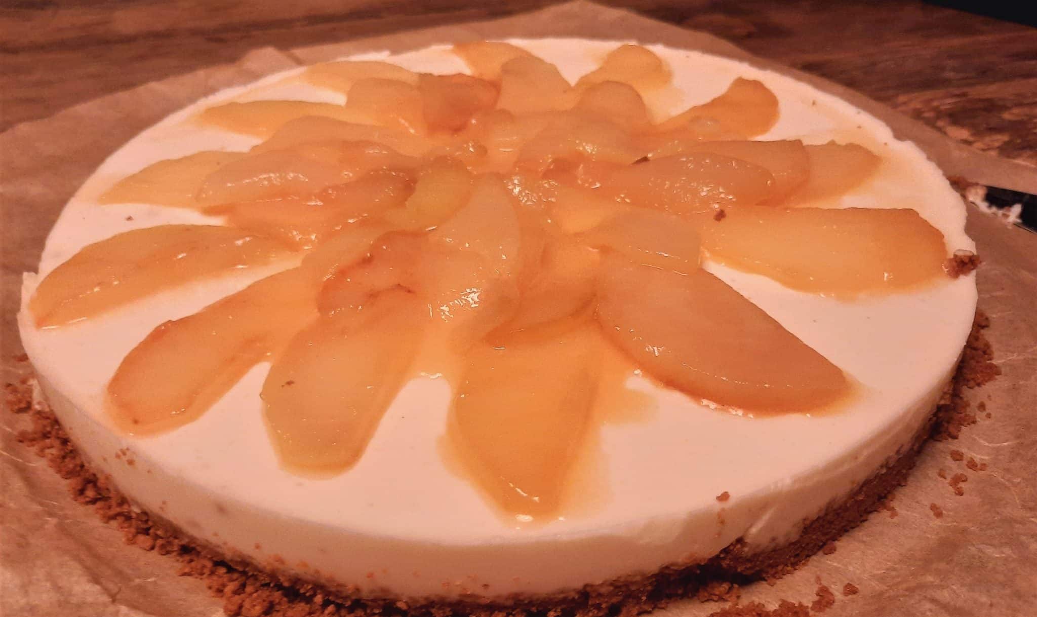 Recipe: Pear Cheesecake (with cottage cheese)