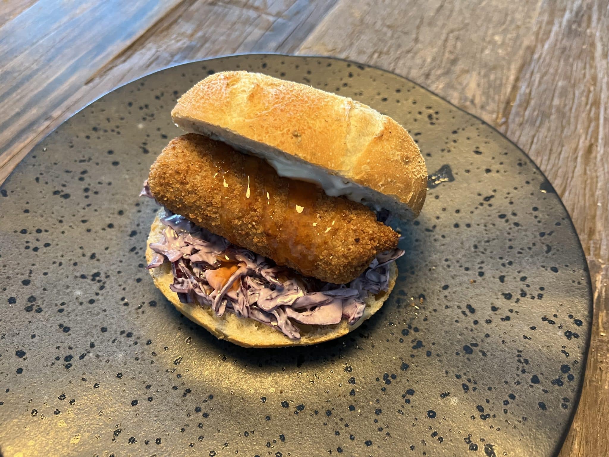 Sandwich with Croquette and Coleslaw