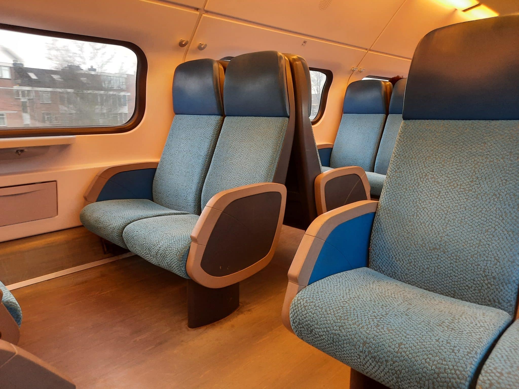 Inside of a Dutch intercity