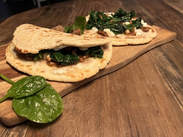 Homemade Piadina with Figs and Goat Cheese Recipe